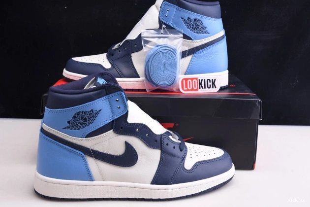 Rep MAX OG Obsidian 1 555088-140 High Retro Air Jordan 0810